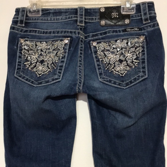 MISS ME Cuffed Skinny Jeans size 27 - Picture 2 of 14
